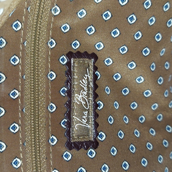 Vintage Vera Bradley Patchwork Plaid Tweed Wool Satchel Handbag - Picture 14 of 16